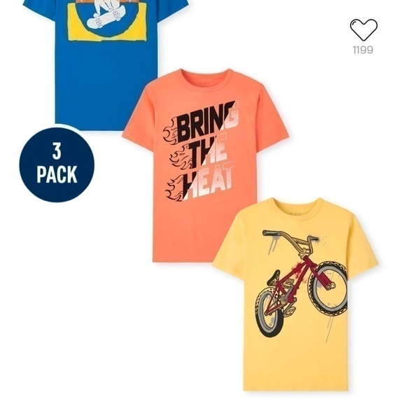 Boys sport graphic short sleeve tee shirts 3 pack New with tags - Picture 6 of 7